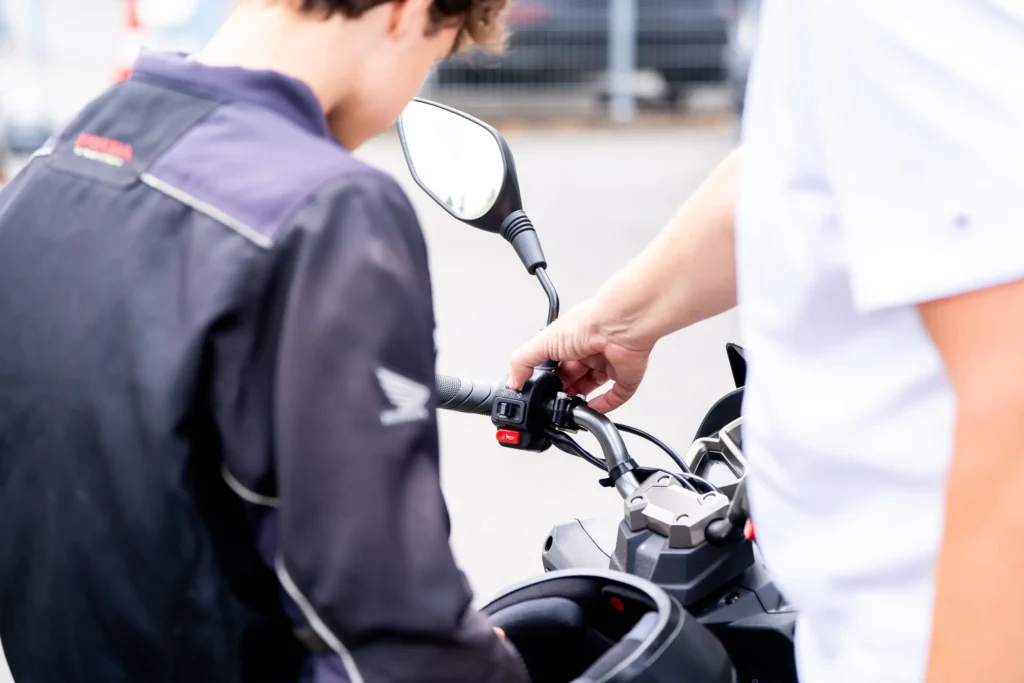 Einweisung Motorrad